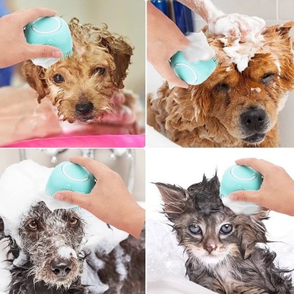 Pet Silicon Bath Brush - Picture 1 of 8